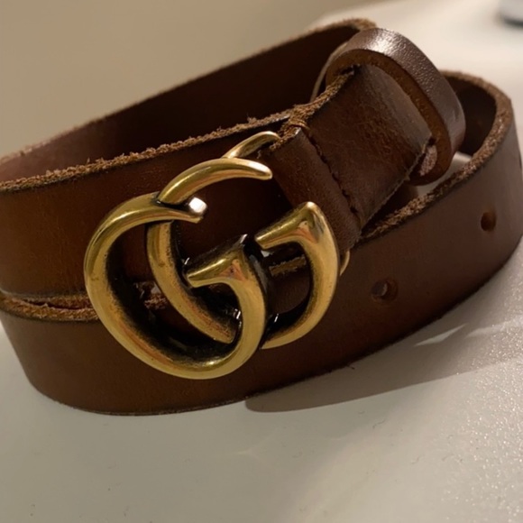 Gucci Accessories - GUCCI Thin Brown Belt!